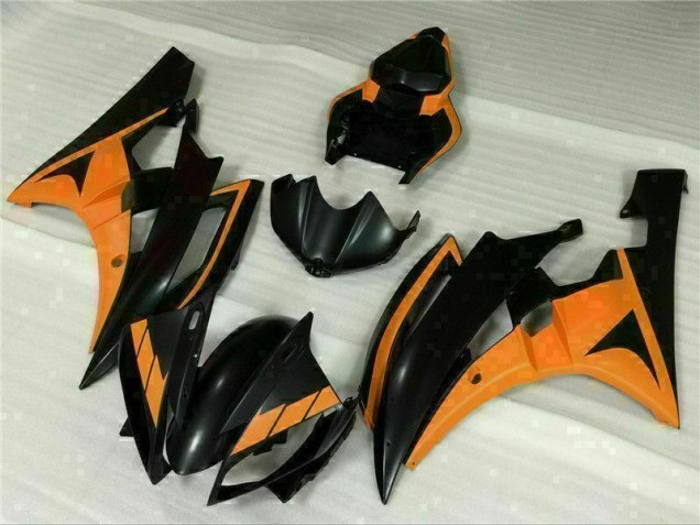 ABS 2006-2007 Black Orange Yamaha YZF R6 Motorcycle Fairing UK