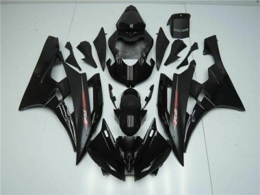 ABS 2006-2007 Black Yamaha YZF R6 Motorbike Fairings UK