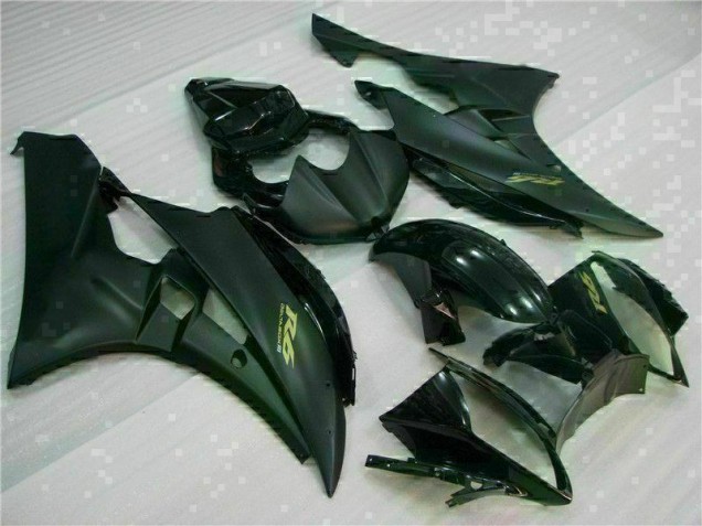 ABS 2006-2007 Matte Black Yamaha YZF R6 Motorcycle Fairing Kits UK