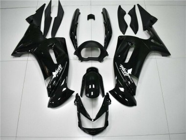 ABS 2006-2008 Glossy Black Kawasaki EX650 Motorbike Fairings UK