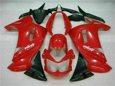 ABS 2006-2008 Glossy Red Kawasaki EX650 Motorbike Fairing UK