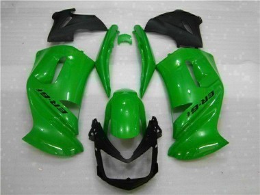 ABS 2006-2008 Green Kawasaki EX650 Motorcycle Fairing Kit UK