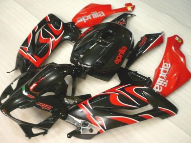 ABS 2006-2011 Black Red Aprilia RS125 Motorcylce Fairings UK