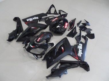 ABS 2006-2011 Black and Red Stripe Aprilia RS125 Motorcycle Fairing Kits UK