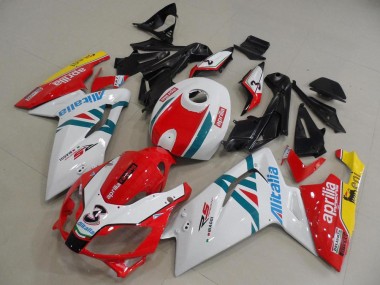 ABS 2006-2011 Red and Wihte Aprilia RS125 Bike Fairings UK