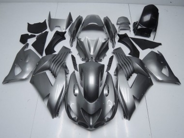 ABS 2006-2011 Glossy Grey Kawasaki ZX14R ZZR1400 Replacement Motorcycle Fairings UK