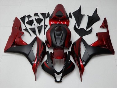 ABS 2007-2008 Red Black Honda CBR600RR Bike Fairing UK