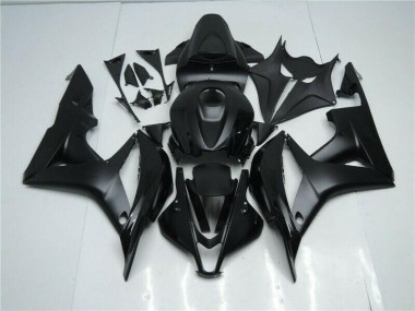 ABS 2007-2008 Black Honda CBR600RR Bike Fairing Kit UK