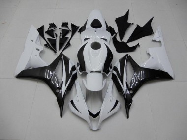 ABS 2007-2008 White Black Honda CBR600RR Motorbike Fairing UK