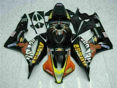 ABS 2007-2008 Black Yellow Repsol 46 Honda CBR600RR Motorcycle Bodywork UK