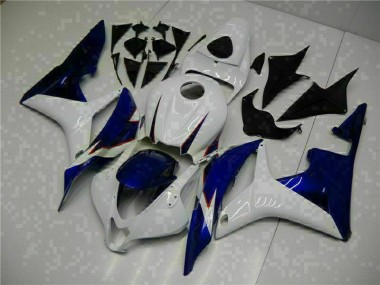 ABS 2007-2008 White Blue Honda CBR600RR Replacement Motorcycle Fairings UK