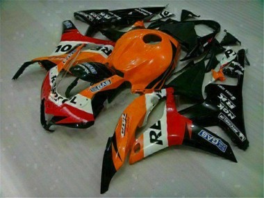 ABS 2007-2008 Orange Black Repsol Honda CBR600RR Motorcycle Replacement Fairings UK