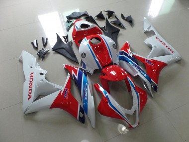 ABS 2007-2008 White Red Blue HRC Honda CBR600RR Bike Fairing Kit UK