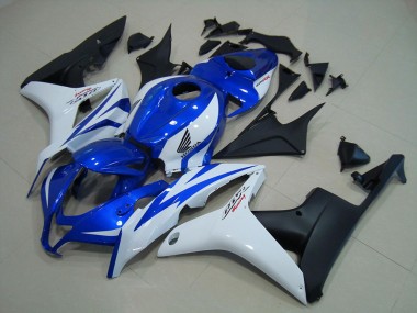 ABS 2007-2008 Blue White Matte Black Honda CBR600RR Motorcycle Replacement Fairings UK