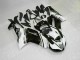 ABS 2007-2008 Black White Kawasaki ZX6R Bike Fairings UK