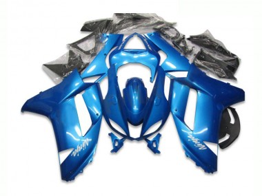 ABS 2007-2008 Blue Kawasaki ZX6R Bike Fairing Kit UK