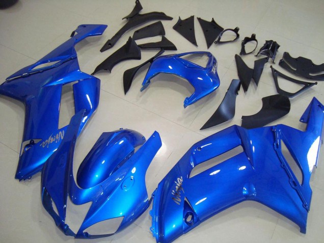 ABS 2007-2008 Blue Kawasaki ZX6R Motorcycle Fairings Kit UK