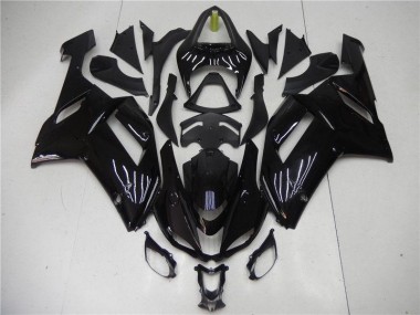 ABS 2007-2008 Glossy Black Kawasaki ZX6R Motorcycle Bodywork UK