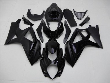 ABS 2007-2008 Glossy Matte Black Suzuki GSXR 1000 K7 Replacement Fairings UK