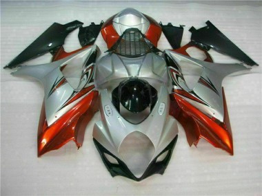 ABS 2007-2008 Brown Silver Suzuki GSXR 1000 K7 Motorbike Fairings UK