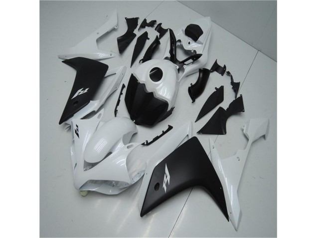 ABS 2007-2008 White Black Yamaha YZF R1 Motorbike Fairing Kits UK