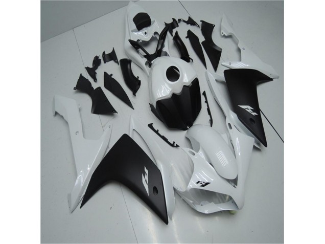 ABS 2007-2008 White Black Yamaha YZF R1 Motorbike Fairing Kits UK