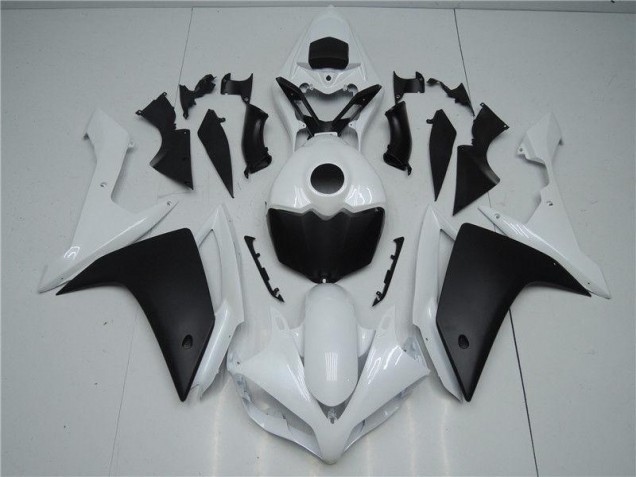 ABS 2007-2008 White Black Yamaha YZF R1 Motorbike Fairing Kits UK