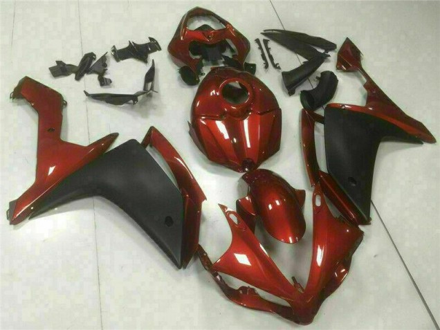 ABS 2007-2008 Red Black Yamaha YZF R1 Bike Fairing Kit UK