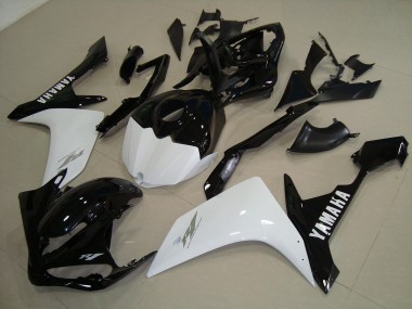 ABS 2007-2008 Black White Gold Yamaha YZF R1 Replacement Fairings UK