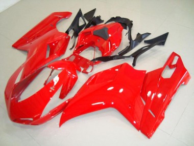 ABS 2007-2014 Red Ducati 848 1098 1198 Motorbike Fairing Kits UK