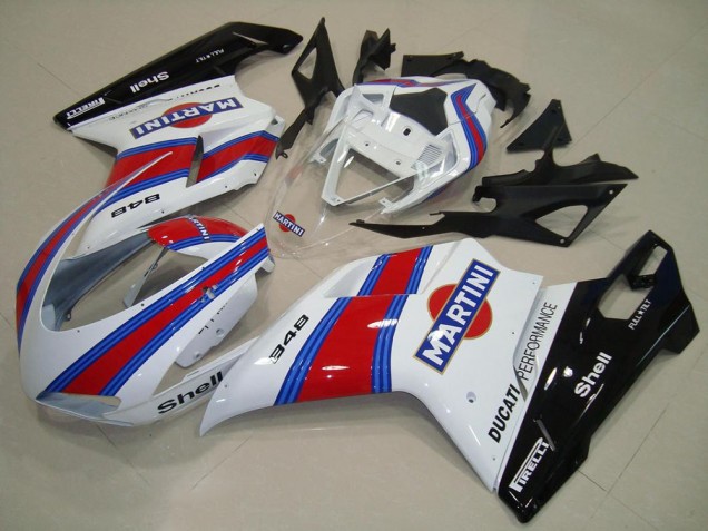 ABS 2007-2014 Martini Ducati 848 1098 1198 Motorcycle Fairing Kits UK