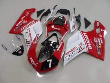 ABS 2007-2014 Banner 7 Ducati 848 1098 1198 Motorbike Fairing UK