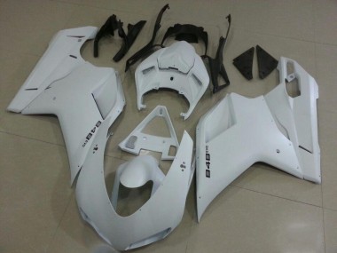 ABS 2007-2014 Matte White Ducati 848 1098 1198 Motorbike Fairing UK