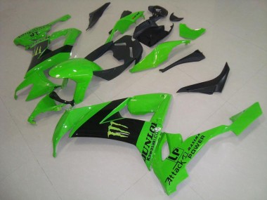 ABS 2008-2010 Green Monster Kawasaki ZX10R Motorbike Fairings UK