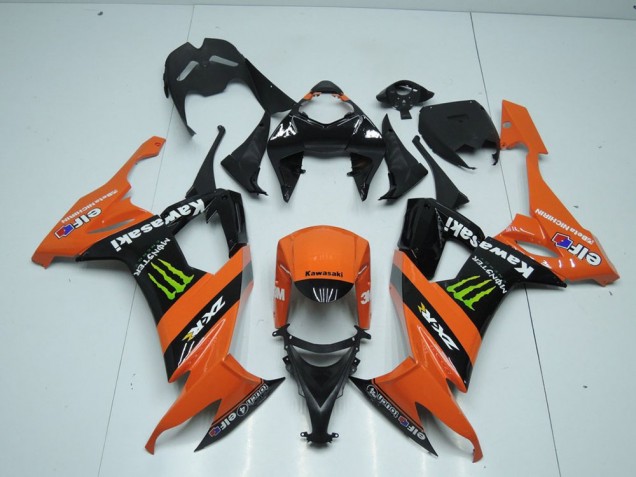 ABS 2008-2010 Orange Monster Kawasaki ZX10R Motorbike Fairing UK