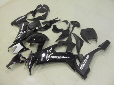 ABS 2008-2010 Black Silkolene Kawasaki ZX10R Bike Fairings UK