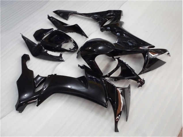 ABS 2008-2010 Glossy Black Kawasaki ZX10R Motorcycle Fairing Kit UK