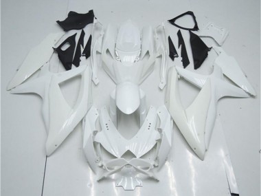 ABS 2008-2010 White Suzuki GSXR 600/750 Motorcyle Fairings UK