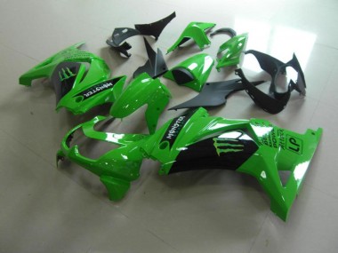 ABS 2008-2012 New Green Monster Kawasaki ZX250R Motorbike Fairings UK