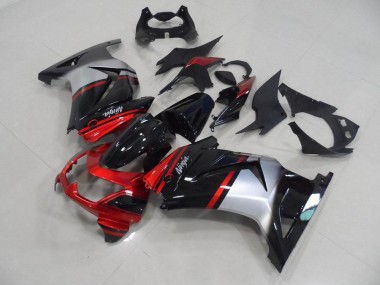 ABS 2008-2012 Candy Red Black Silver Kawasaki ZX250R Motorcycle Fairing UK