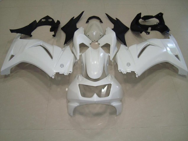 ABS 2008-2012 White Kawasaki ZX250R Moto Fairings UK