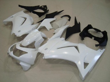 ABS 2008-2012 White Kawasaki ZX250R Motorcylce Fairings UK