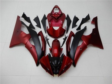 ABS 2008-2016 Red Black Yamaha YZF R6 Bike Fairing Kit UK