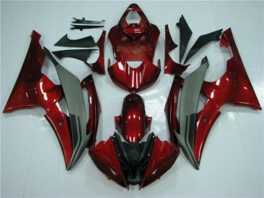 ABS 2008-2016 Red Grey Yamaha YZF R6 Motorcycle Fairings Kits UK