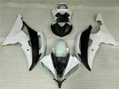 ABS 2008-2016 White Black Yamaha YZF R6 Motorcycle Fairings Kit UK