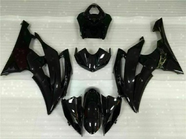 ABS 2008-2016 Glossy Black Yamaha YZF R6 Motorbike Fairings UK