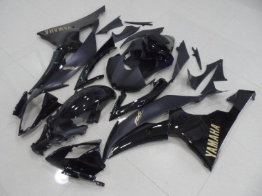 ABS 2008-2016 Black with Gold Sticker Yamaha YZF R6 Replacement Motorcycle Fairings UK