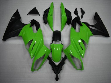 ABS 2009-2011 Green Black Kawasaki EX650 Replacement Motorcycle Fairings UK