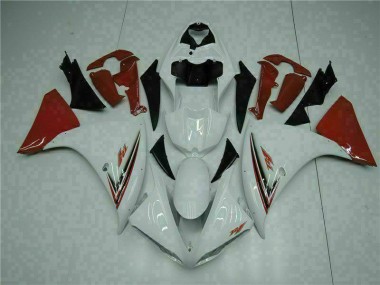 ABS 2009-2011 White Red Yamaha YZF R1 Bike Fairing Kit UK