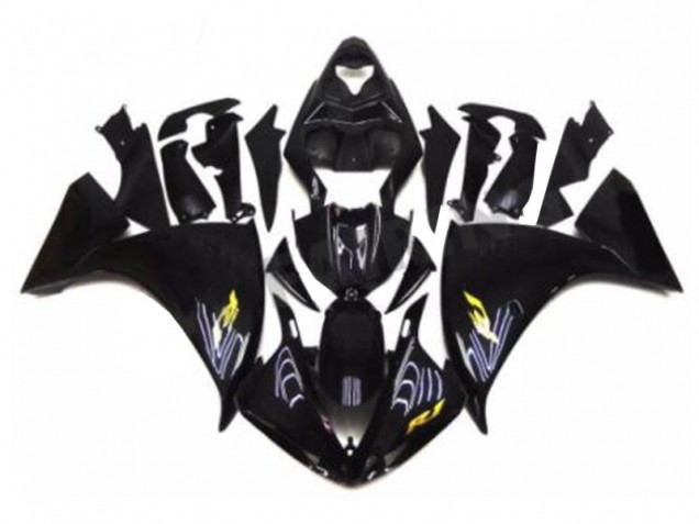 ABS 2009-2011 Black Yamaha YZF R1 Bike Fairings UK